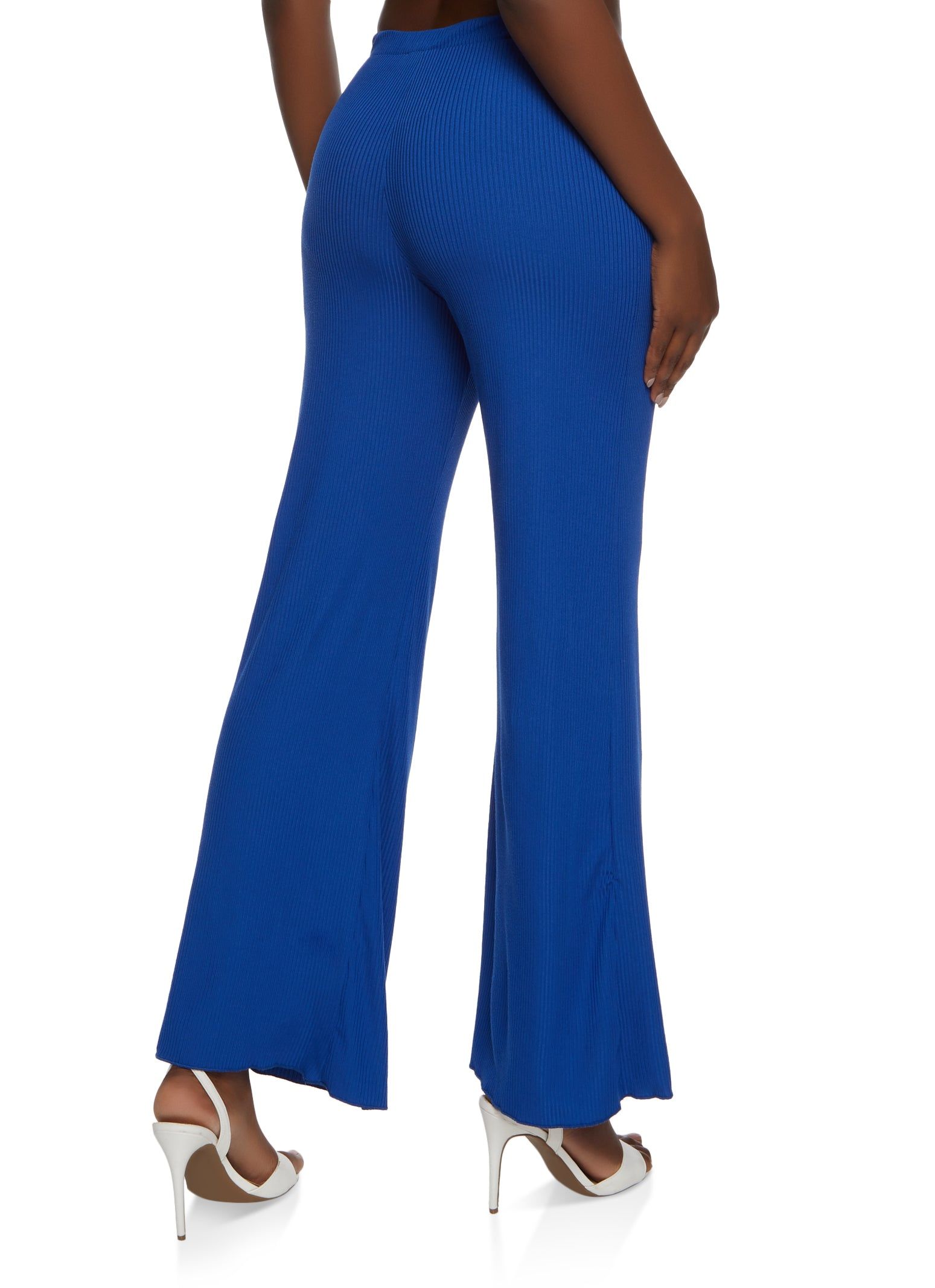 Solid Ribbed Flare Pants sold by Rainbow product image thumbnail 3