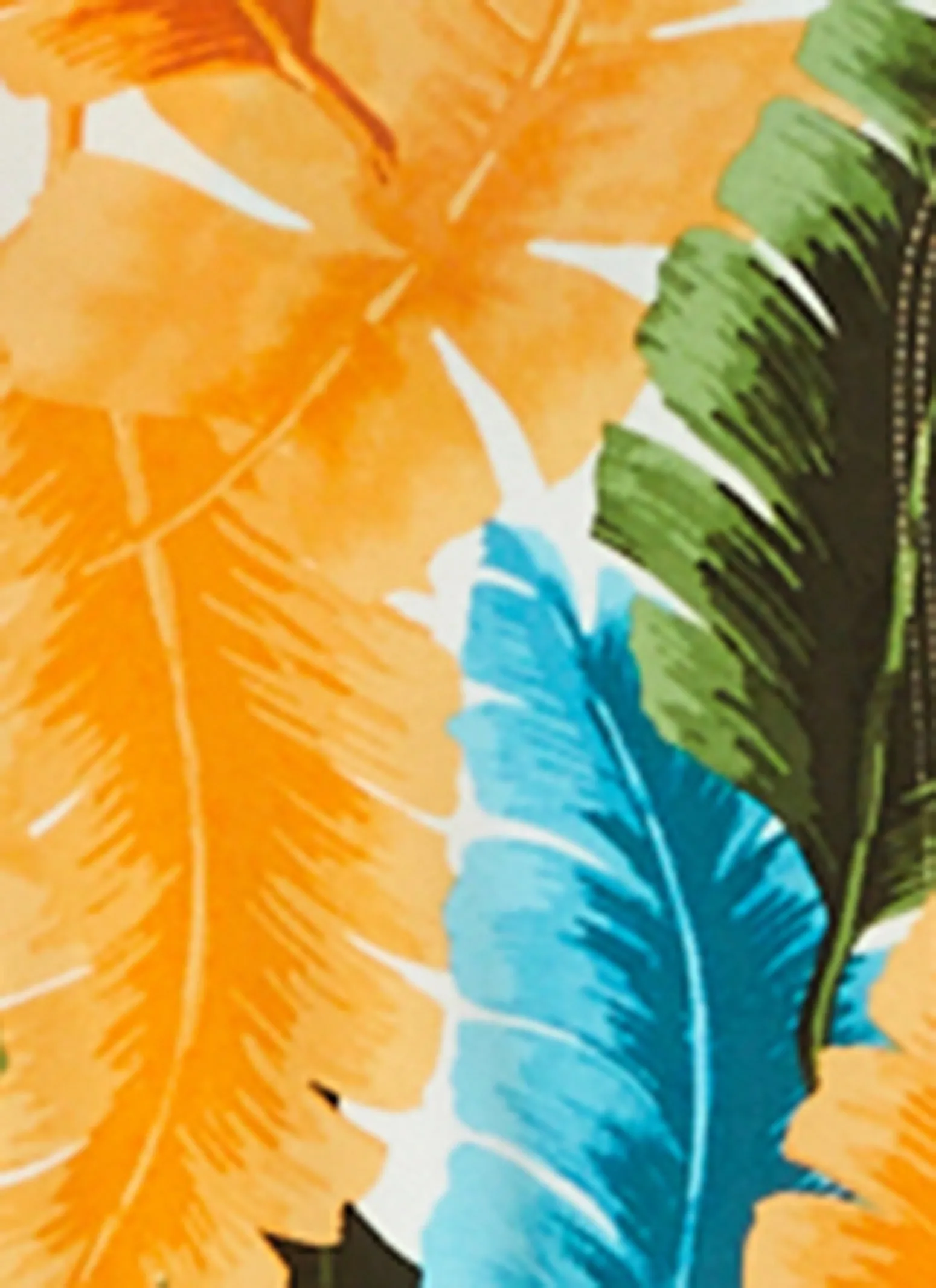 Iris Tropical Leaf Print Caged V Neck Maxi Romper sold by Rainbow product image thumbnail 4