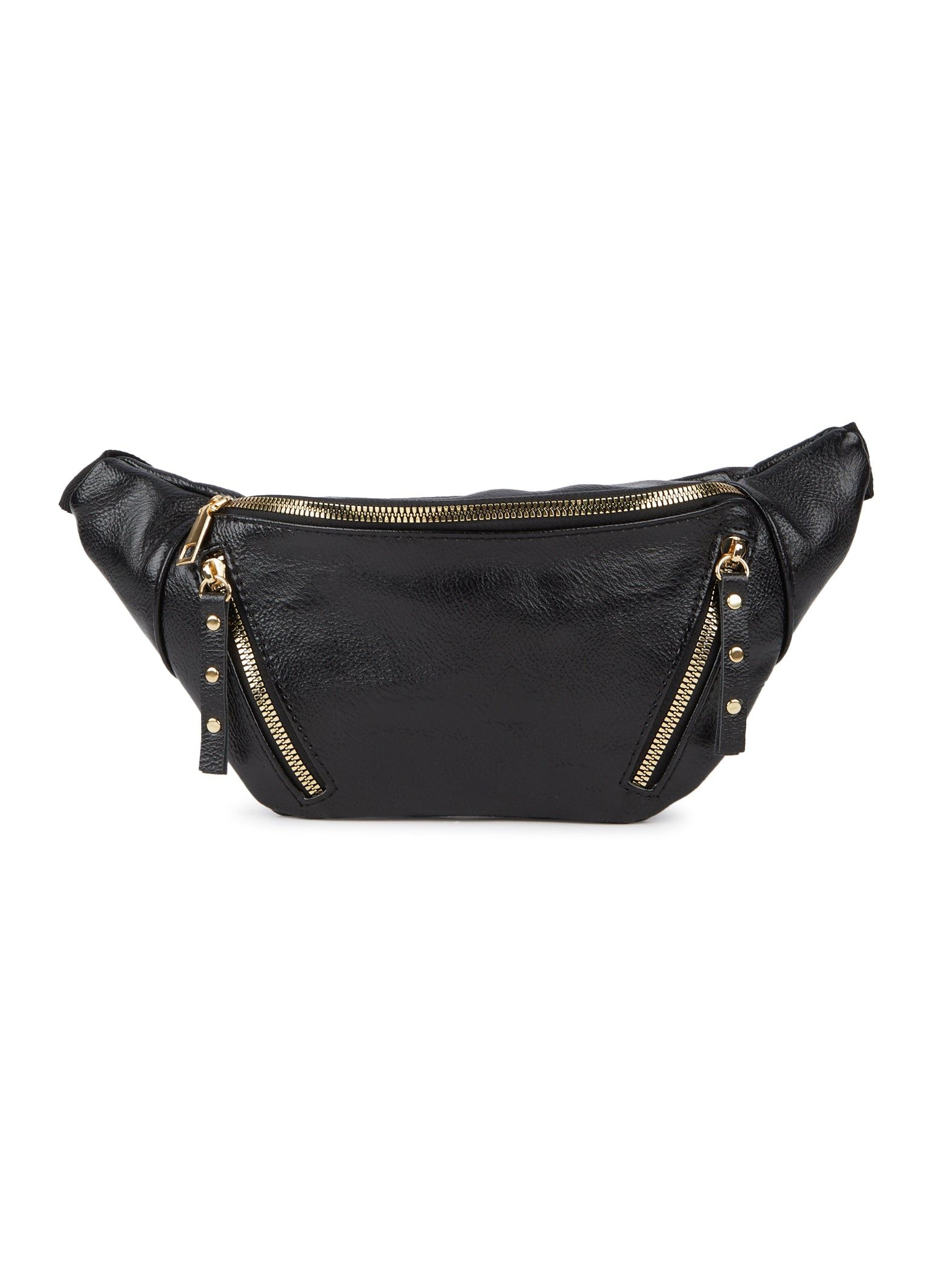 Triple Zip Studded Tab Fanny Pack sold by Rainbow product image thumbnail 2