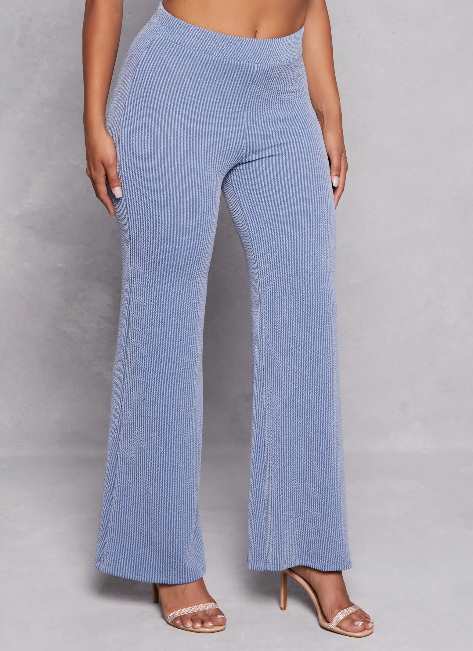 Ribbed High Waist Wide Leg Pants sold by Rainbow product image thumbnail 2