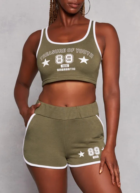 Treasure Of Youth 89 Graphic Crop Top sold by Rainbow