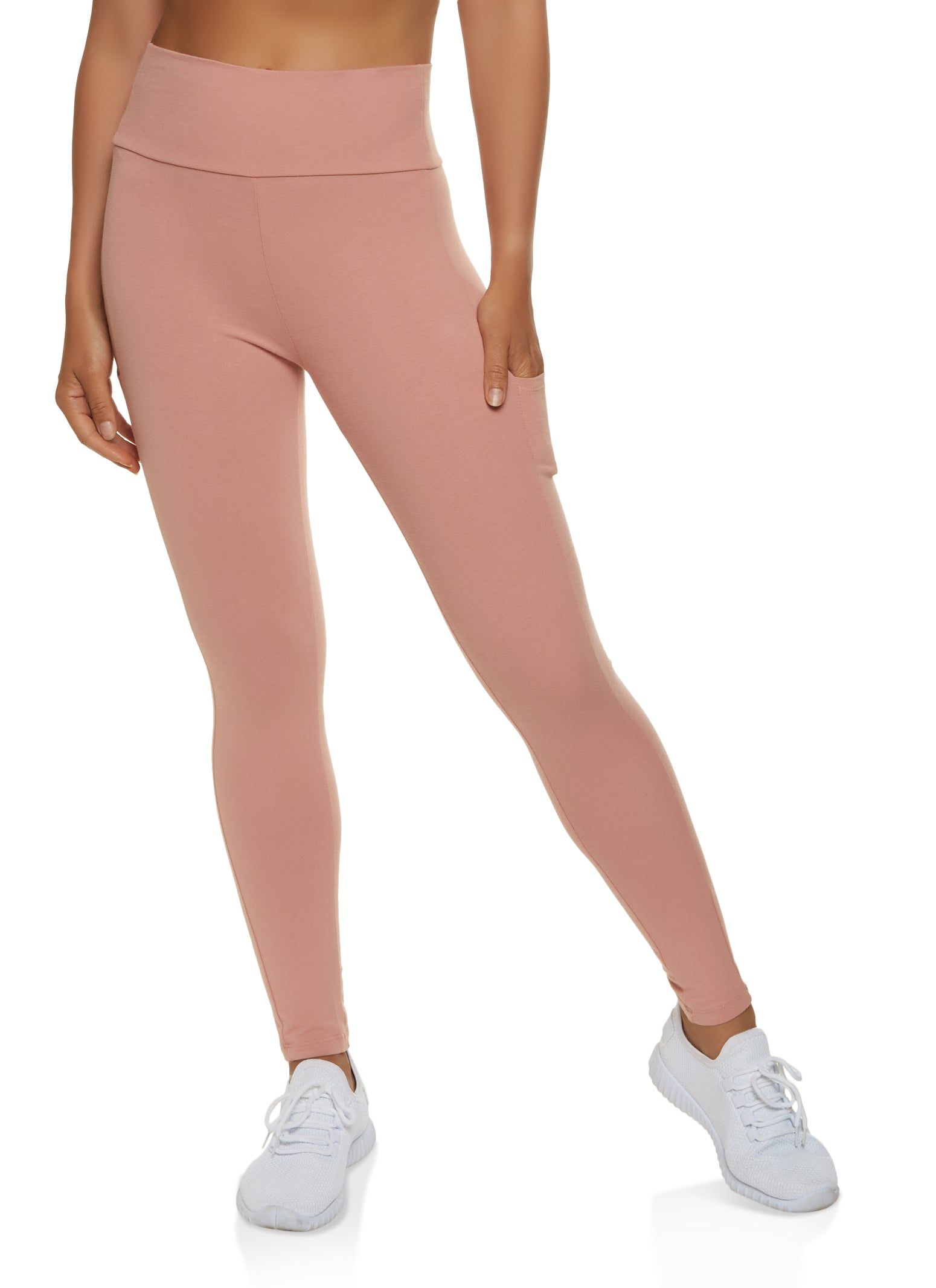 Cell Phone Pocket Wide Waist Leggings sold by Rainbow