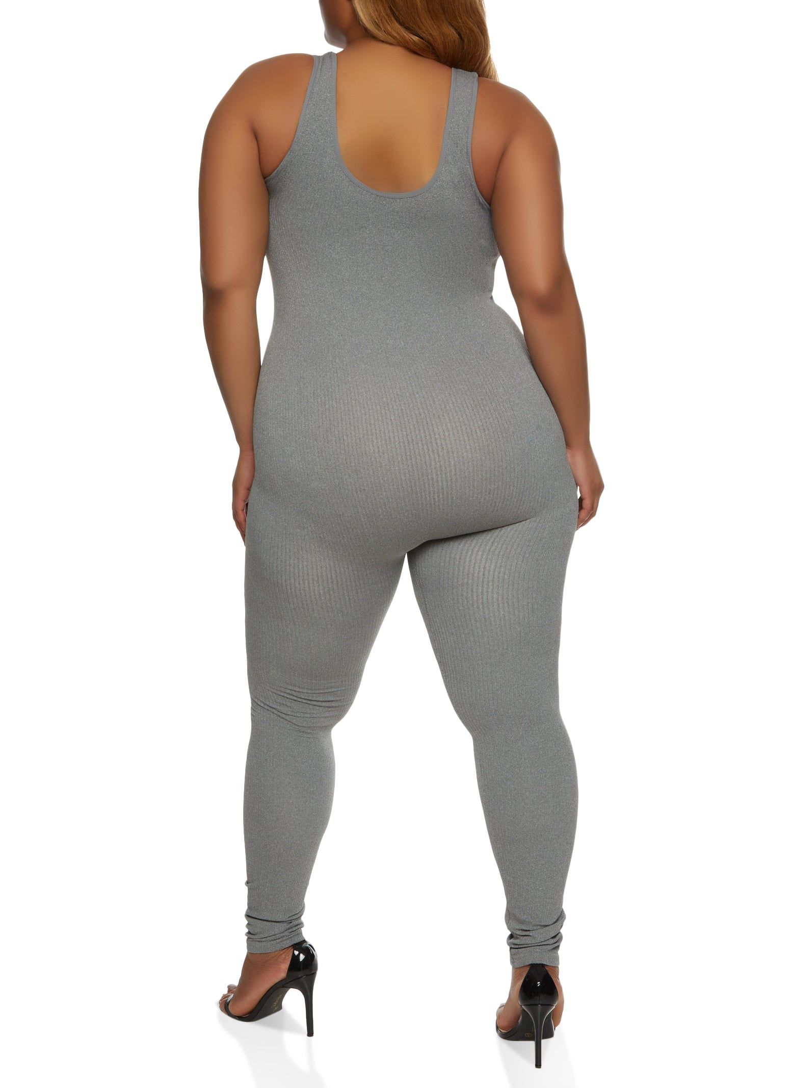 Plus Size Seamless Scoop Neck Jumpsuit sold by Rainbow product image thumbnail 2