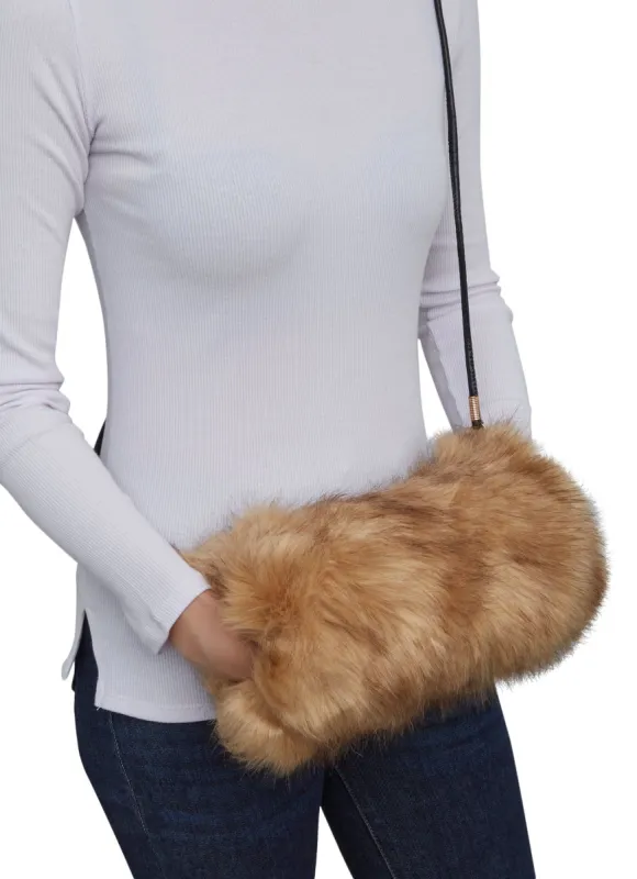 Faux Fur Muff Crossbody Bag sold by Rainbow