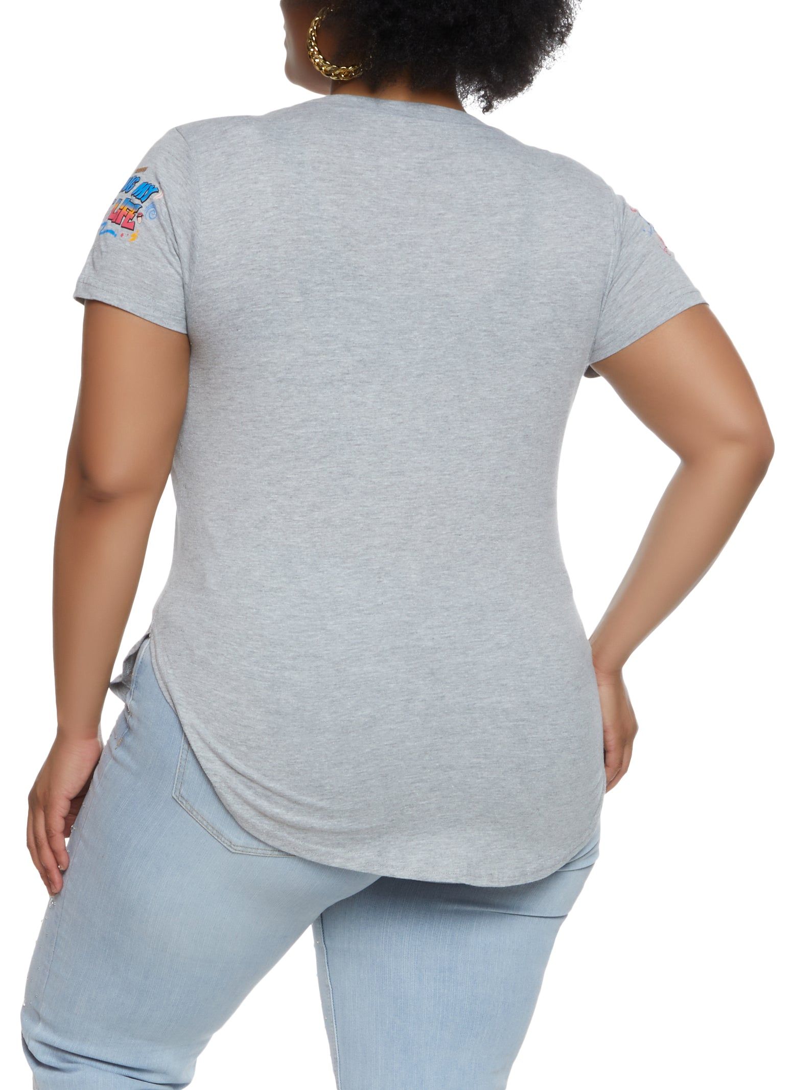 Plus Size Living My Best Life T Shirt sold by Rainbow product image thumbnail 2