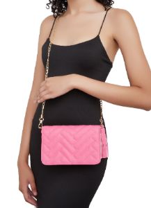 Quilted Chevron Crossbody Bag sold by Rainbow
