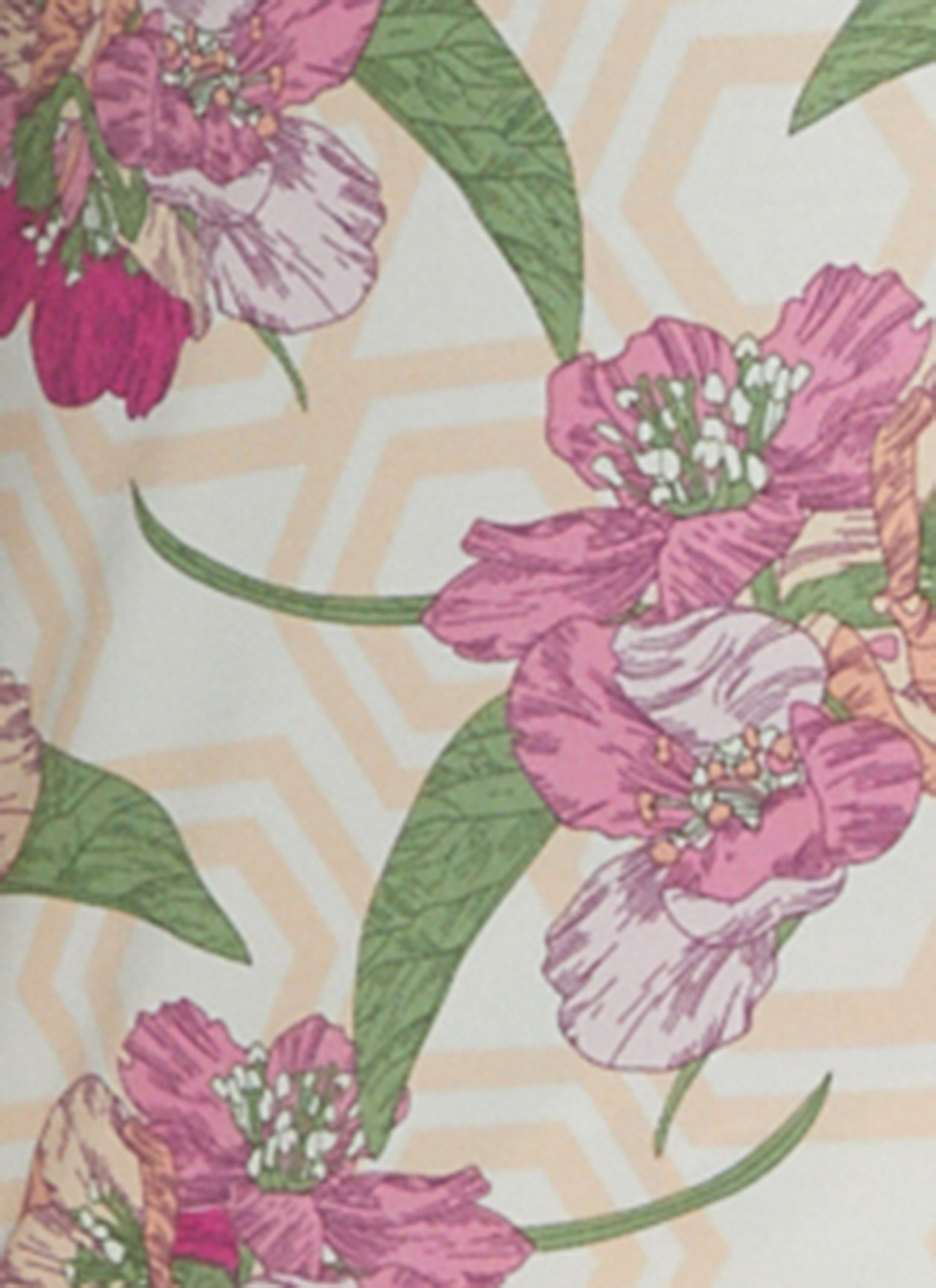 Plus Size Floral Print Pajama Shirt and Pants sold by Rainbow product image thumbnail 4