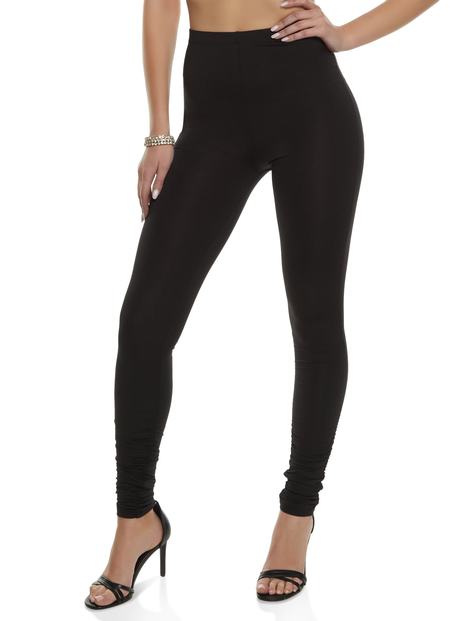 High Waist Ruched Leggings sold by Rainbow
