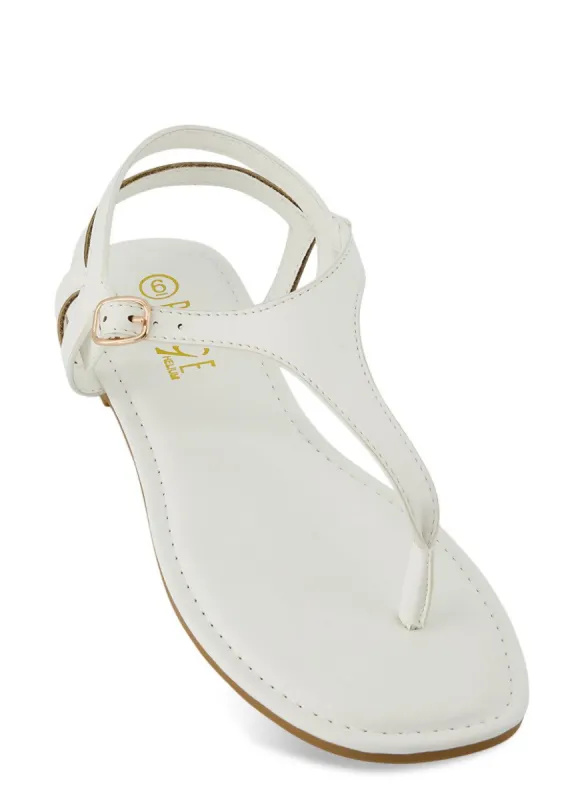 Buckle Strap Thong Sandals sold by Rainbow