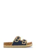 Espadrille Cork Platform Footbed Sandals sold by Rainbow