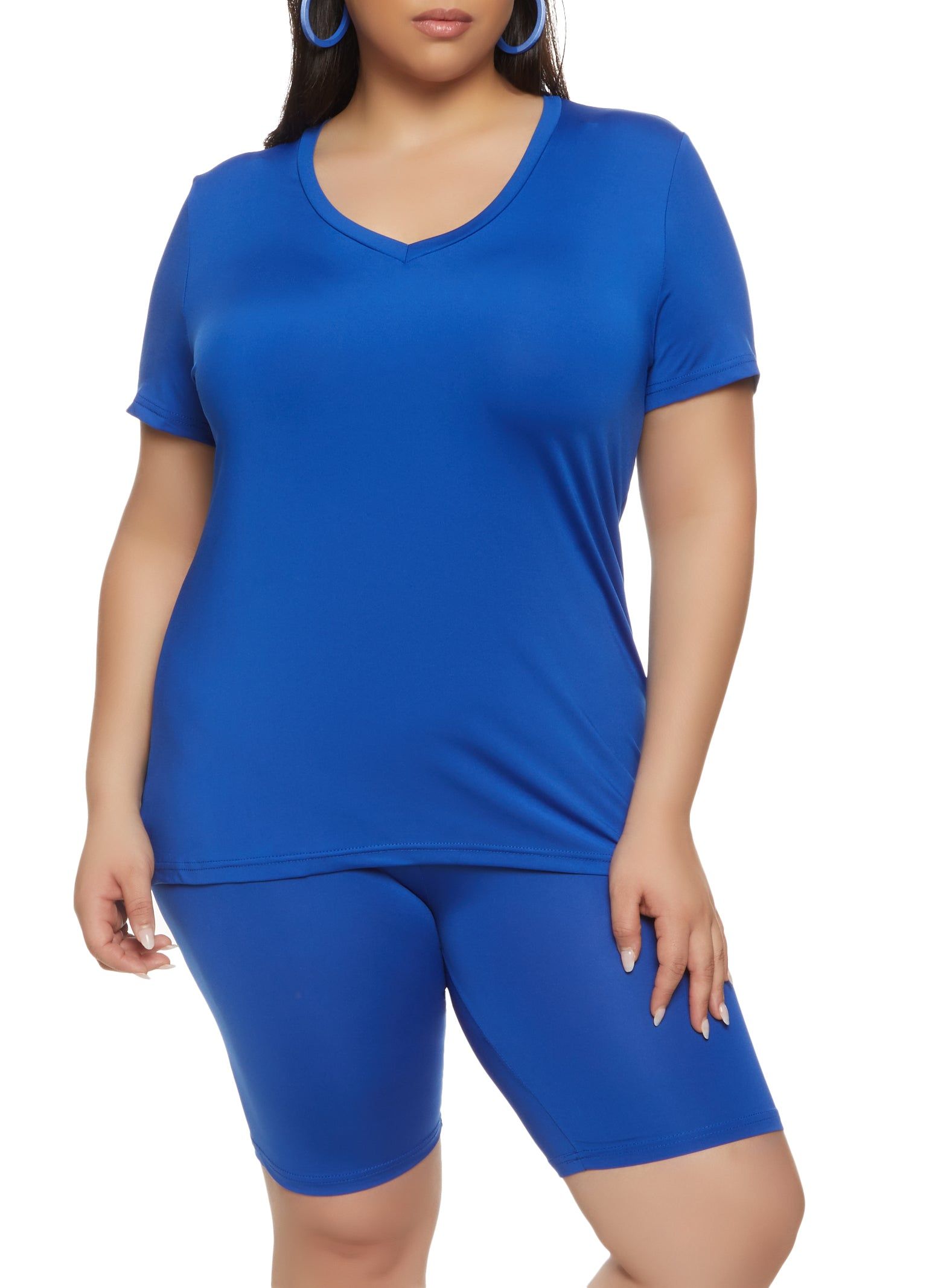 Plus Size Daisy Soft Knit V Neck T Shirt sold by Rainbow product image thumbnail 2