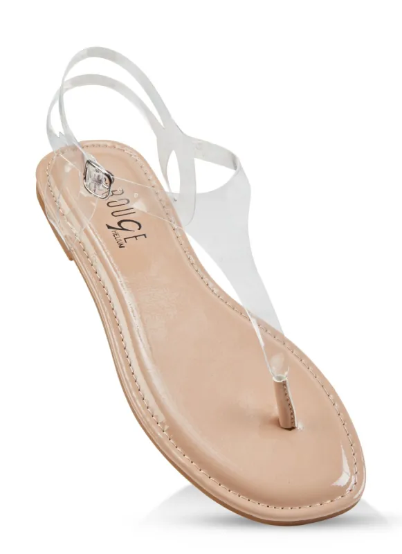 Buckle Strap Thong Sandals sold by Rainbow