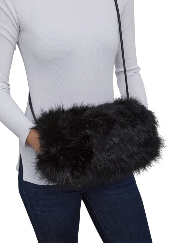 Faux Fur Muff Crossbody Bag sold by Rainbow