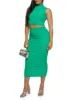 Textured Knit High Waist Midi Pencil Skirt sold by Rainbow