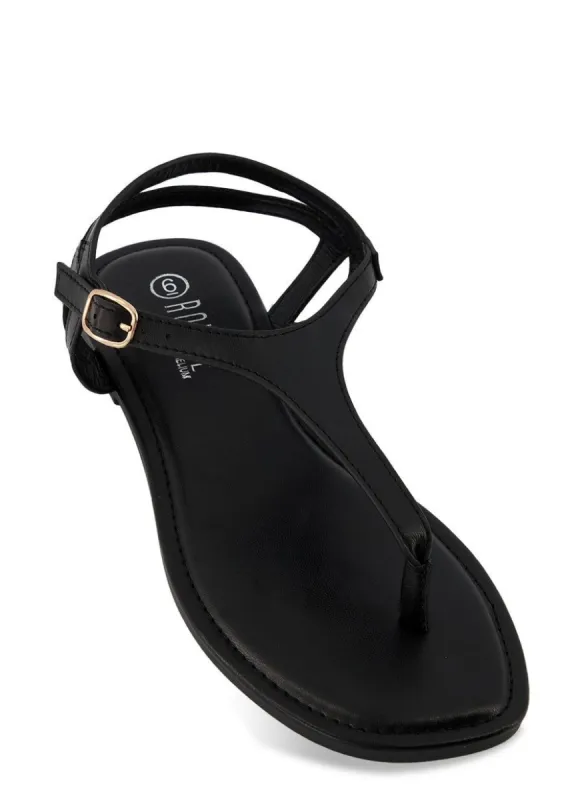 Buckle Strap Thong Sandals sold by Rainbow