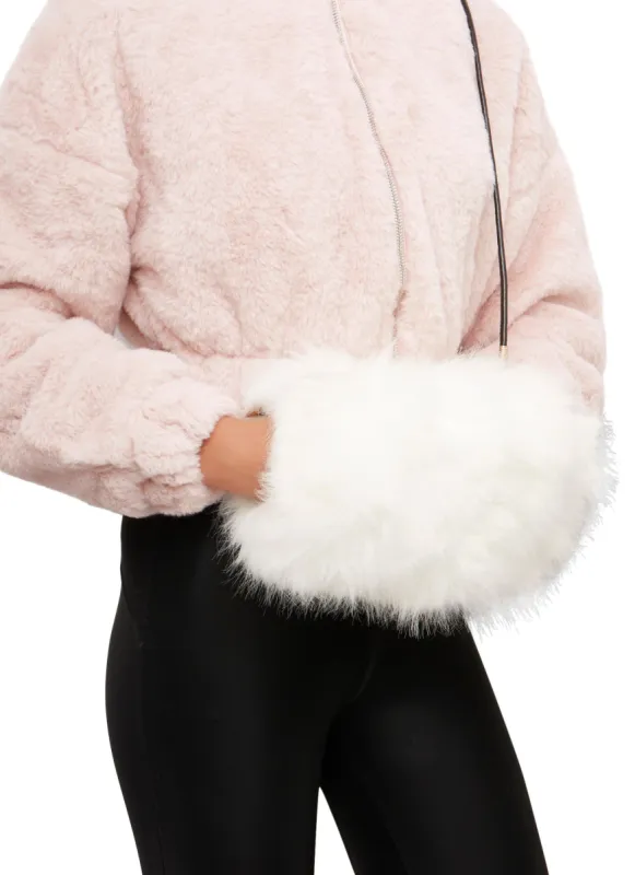 Faux Fur Muff Crossbody Bag sold by Rainbow