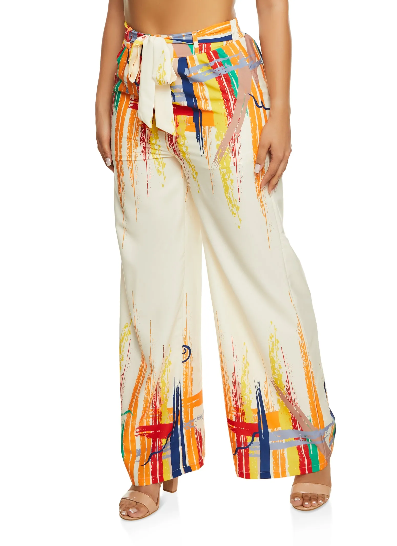 Printed High Waist Palazzo Pants sold by Rainbow product image thumbnail 2