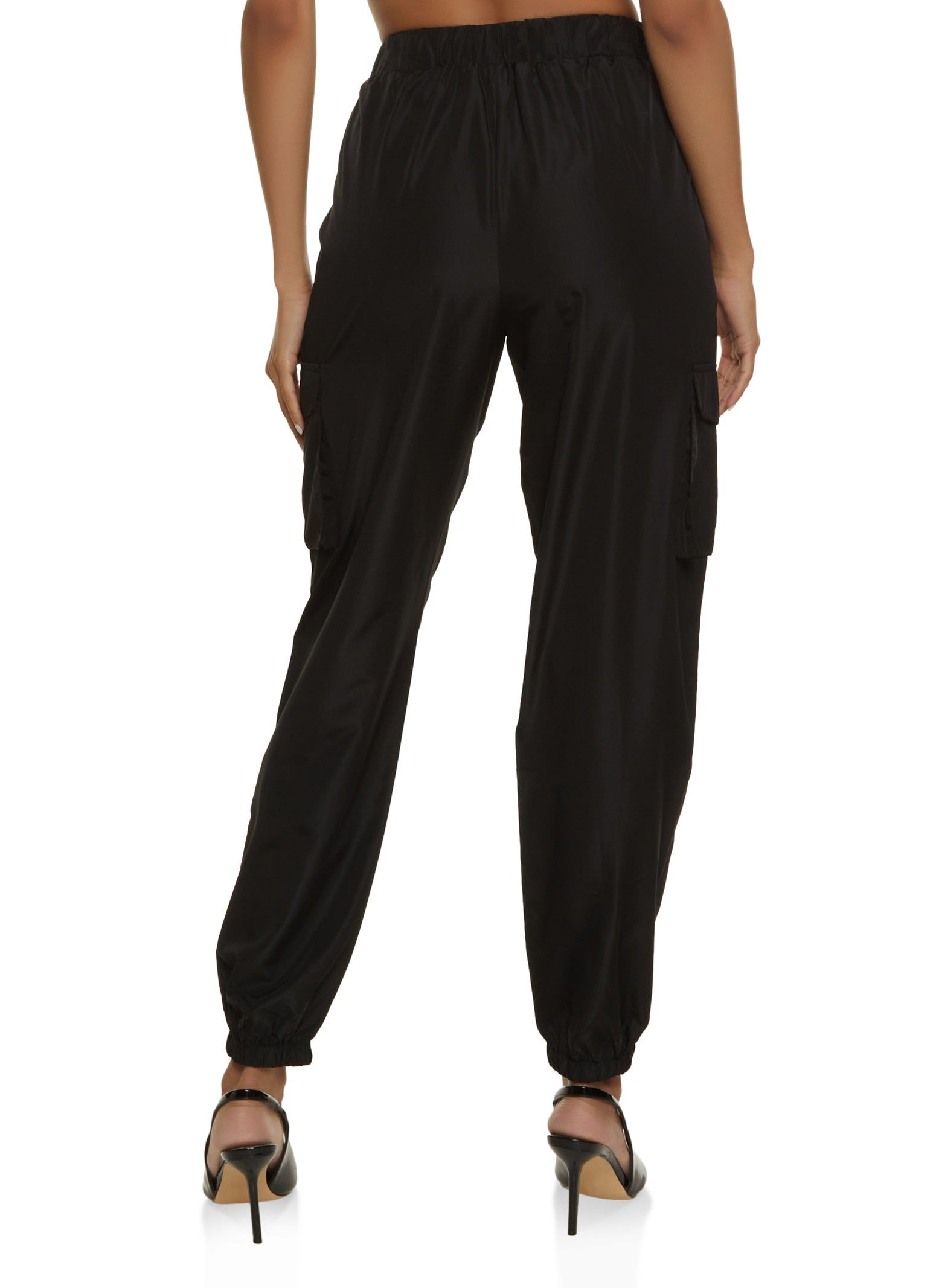 Nylon Solid Cargo Joggers sold by Rainbow product image thumbnail 2