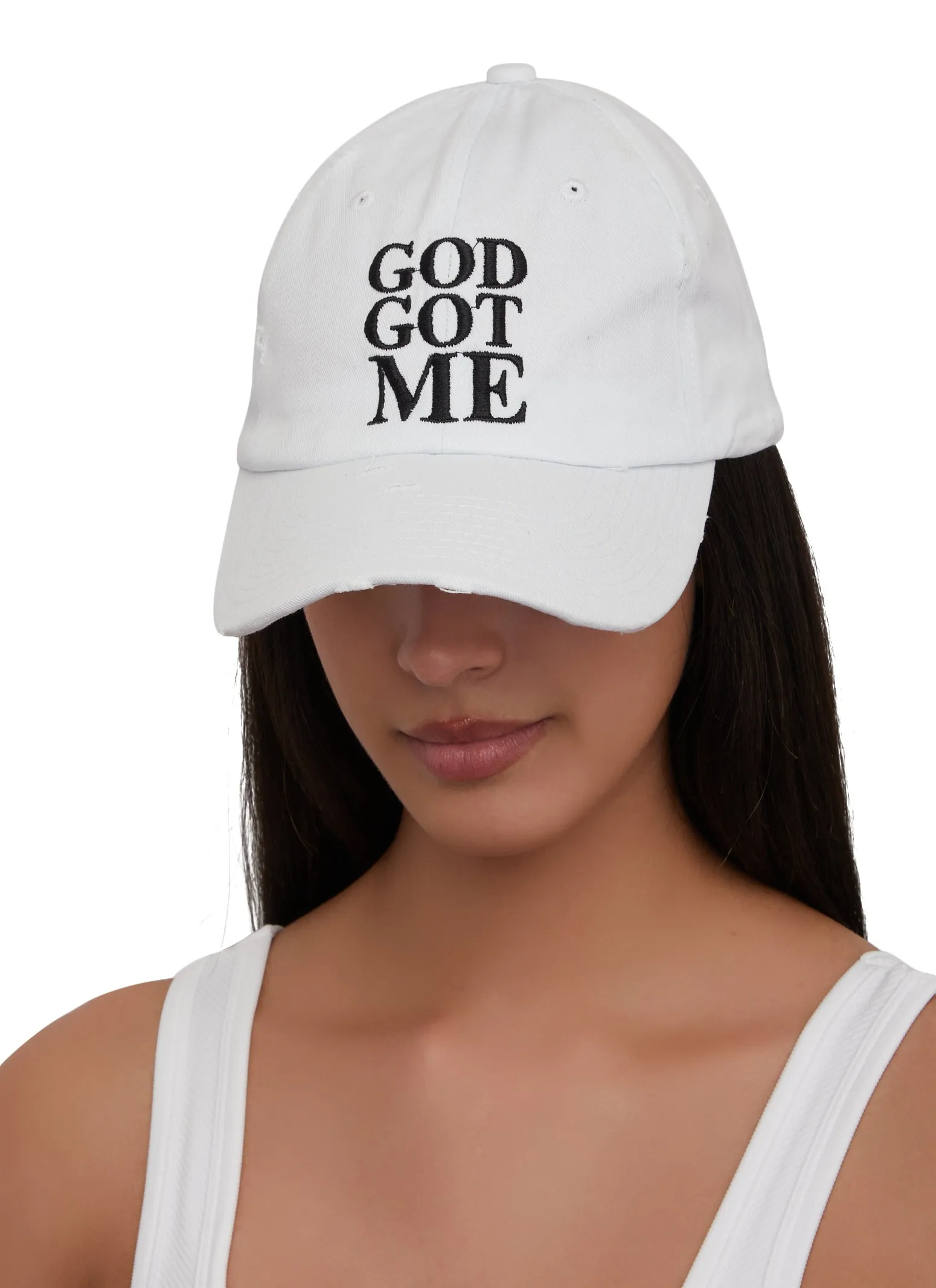 God Got Me Embroidered Baseball Cap sold by Rainbow