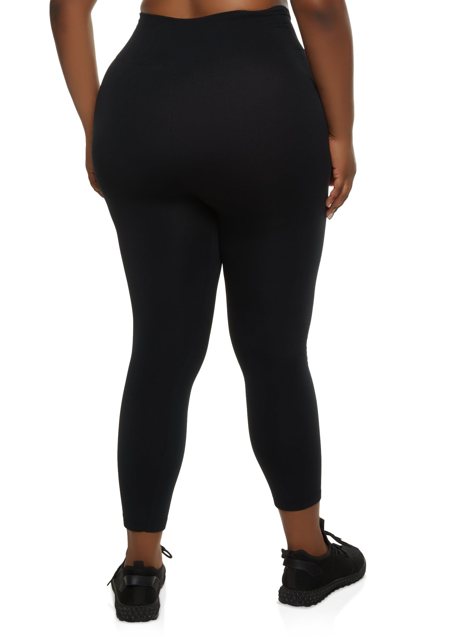 Plus Size High Waisted Fleece Lined Leggings sold by Rainbow product image thumbnail 2