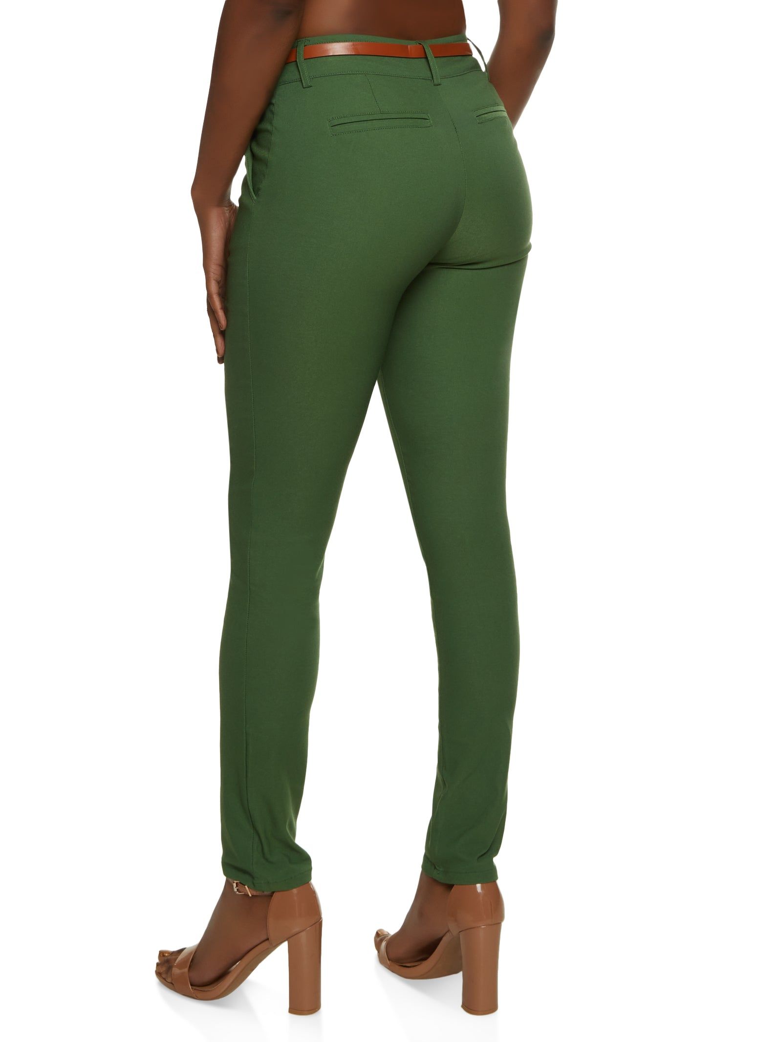 Crepe Knit Belted Dress Pants sold by Rainbow product image thumbnail 2