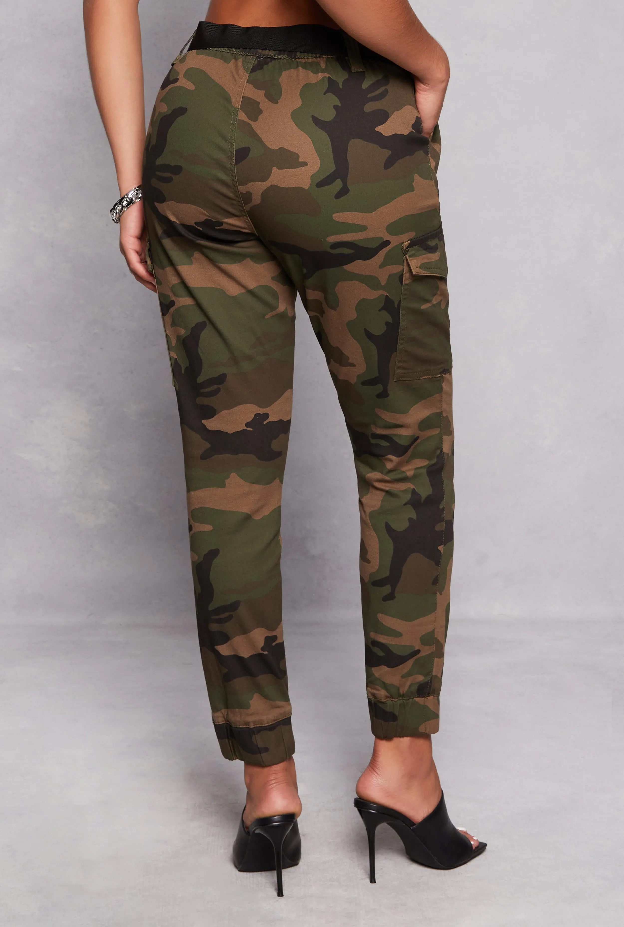 Almost Famous Belted Cargo Joggers sold by Rainbow product image thumbnail 3