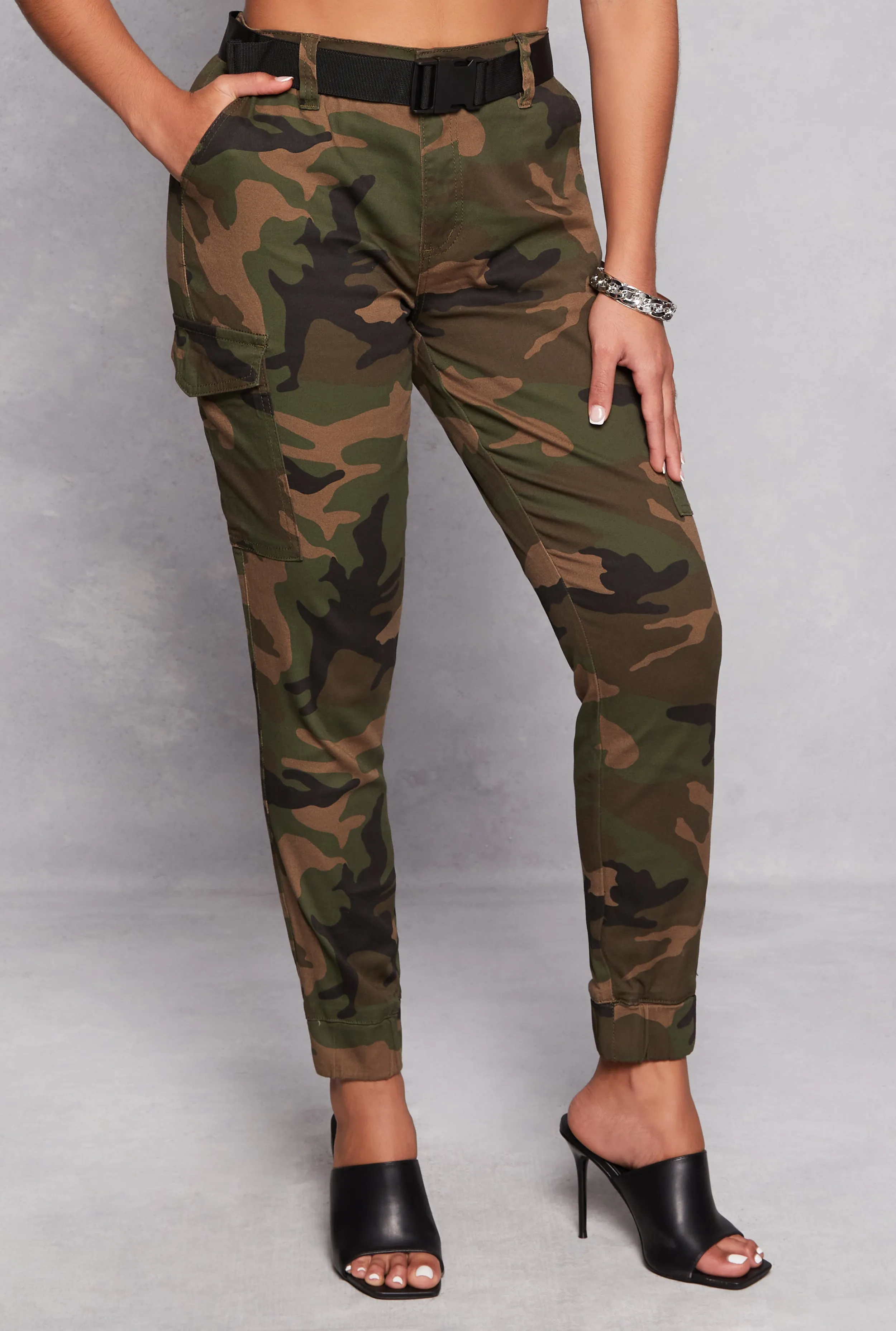 Almost Famous Belted Cargo Joggers sold by Rainbow product image thumbnail 2