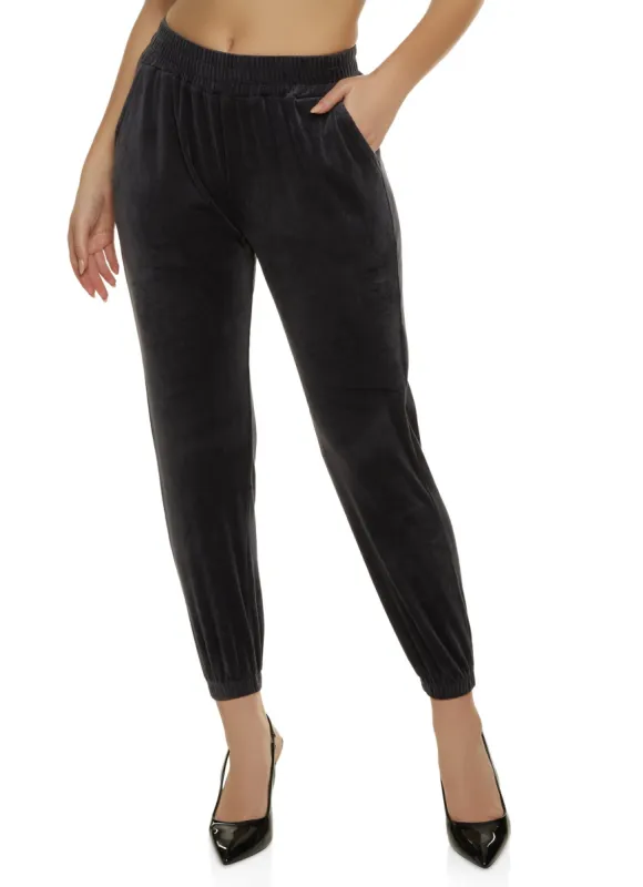 Corduroy High Waisted Joggers sold by Rainbow
