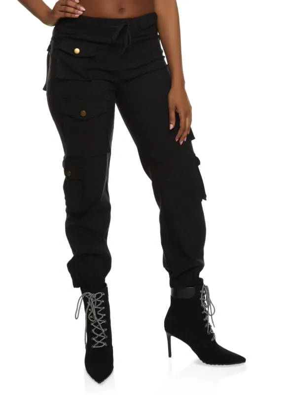 Cargo Pocket Hyperstretch Drawstring Joggers sold by Rainbow