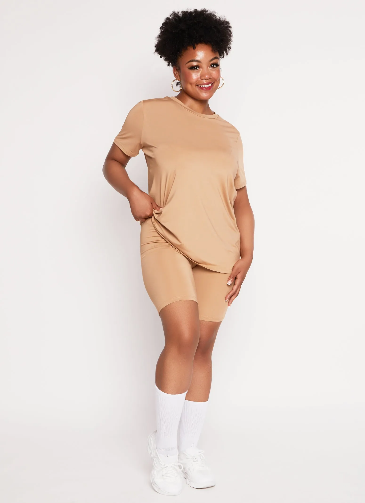 Plus Size Daisy Basic Soft Knit Short Sleeve Top sold by Rainbow product image thumbnail 2