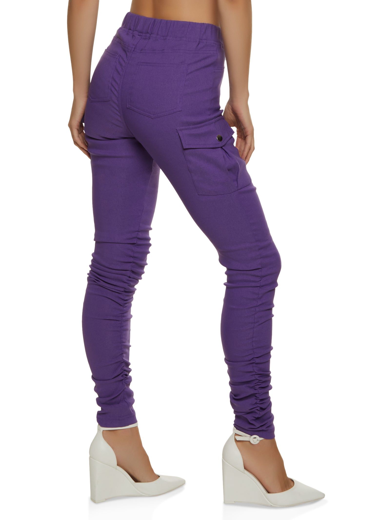 Skinny Leg Stacked Cargo Pants sold by Rainbow product image thumbnail 2