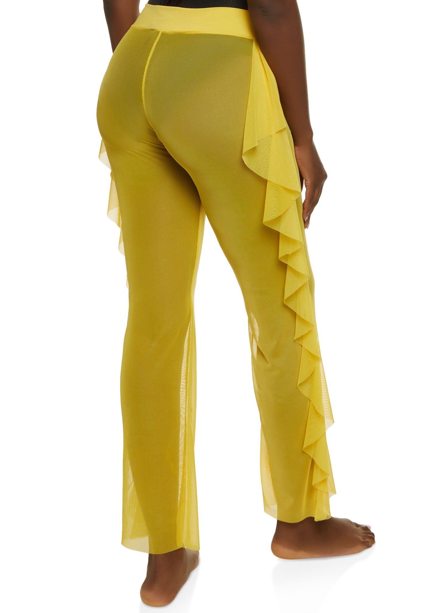Mesh Ruffled Cover Up Pants sold by Rainbow product image thumbnail 3