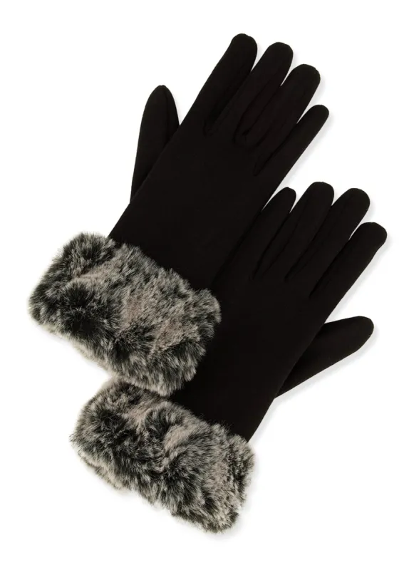 Faux Fur Cuff Gloves sold by Rainbow