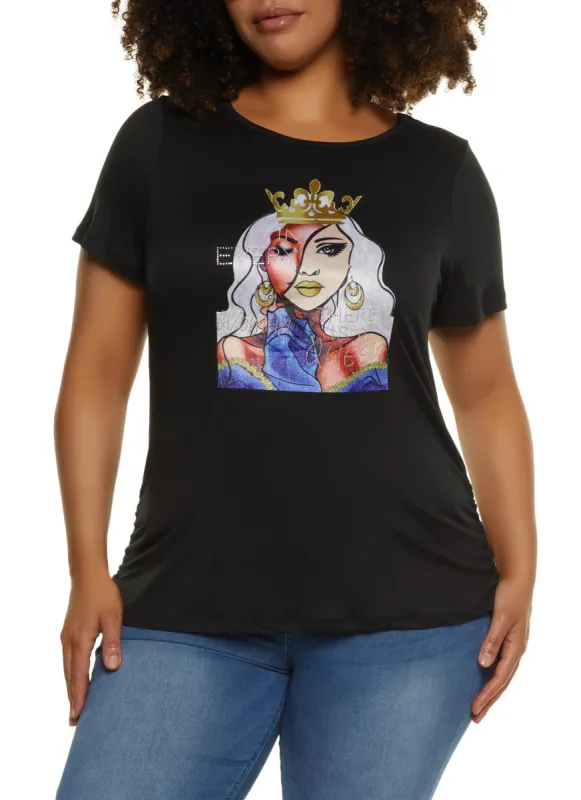 Plus Size In Every Woman There Is A Queen Graphic Tee sold by Rainbow
