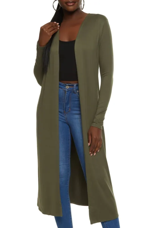 Long Sleeve Open Front Duster sold by Rainbow