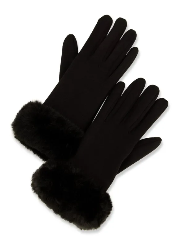 Faux Fur Cuff Gloves sold by Rainbow
