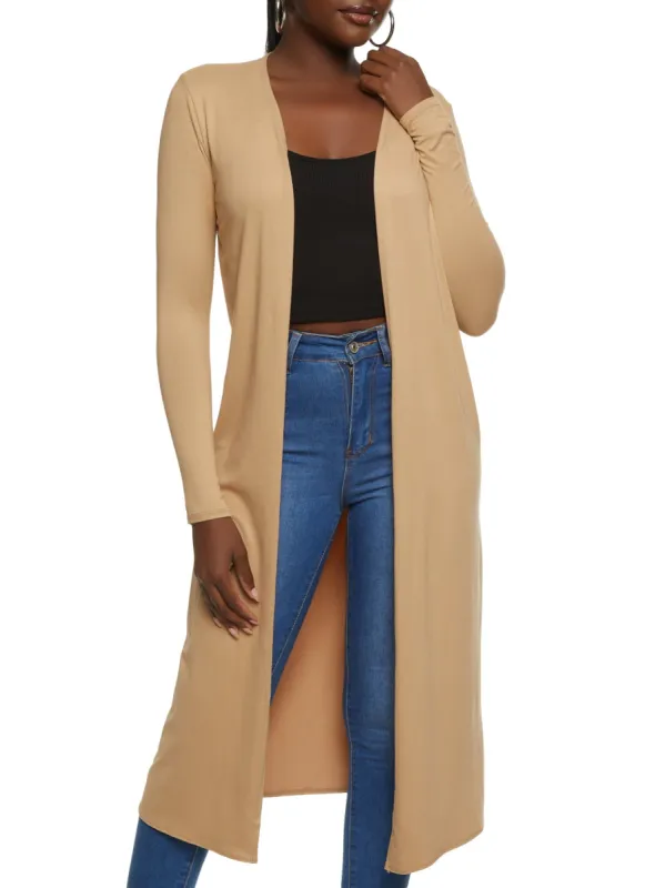 Long Sleeve Open Front Duster sold by Rainbow