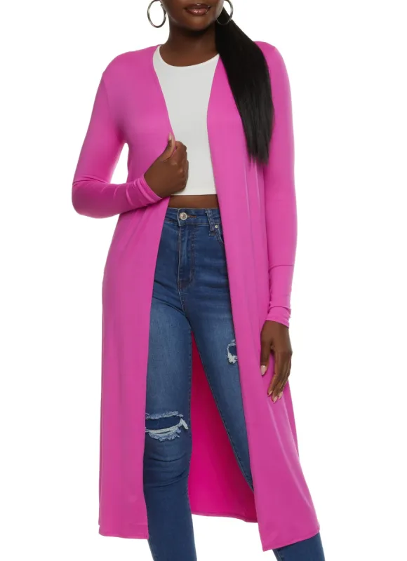 Long Sleeve Open Front Duster sold by Rainbow