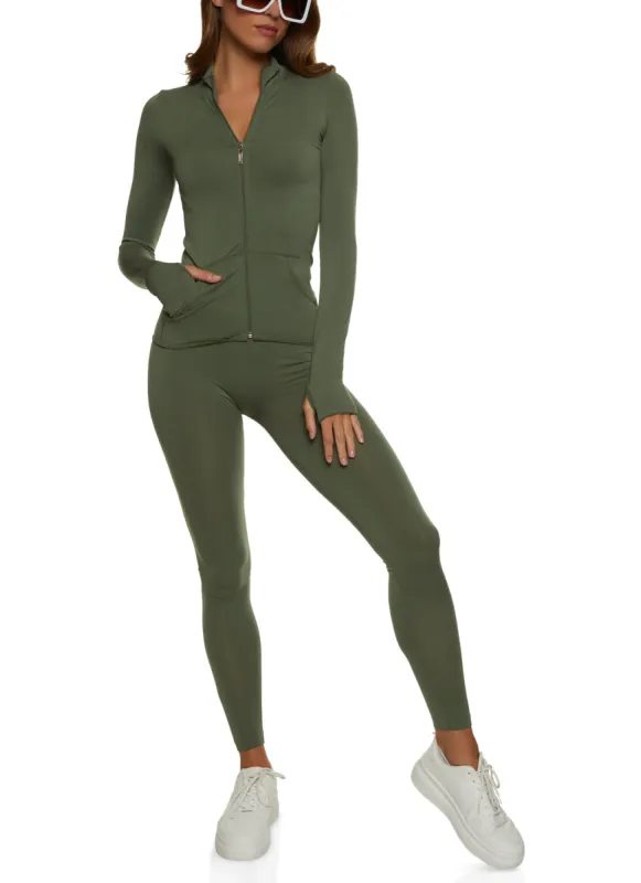 Active Track Jacket and Leggings Set sold by Rainbow