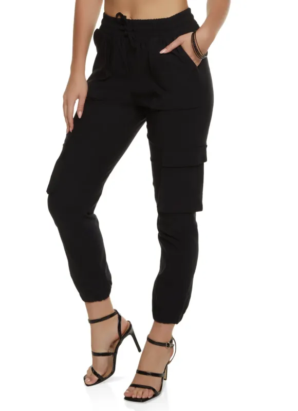 Hyper Stretch Cargo Pocket Joggers sold by Rainbow