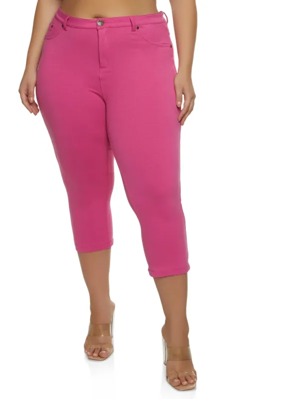 Plus Size Skinny Leg Capris sold by Rainbow