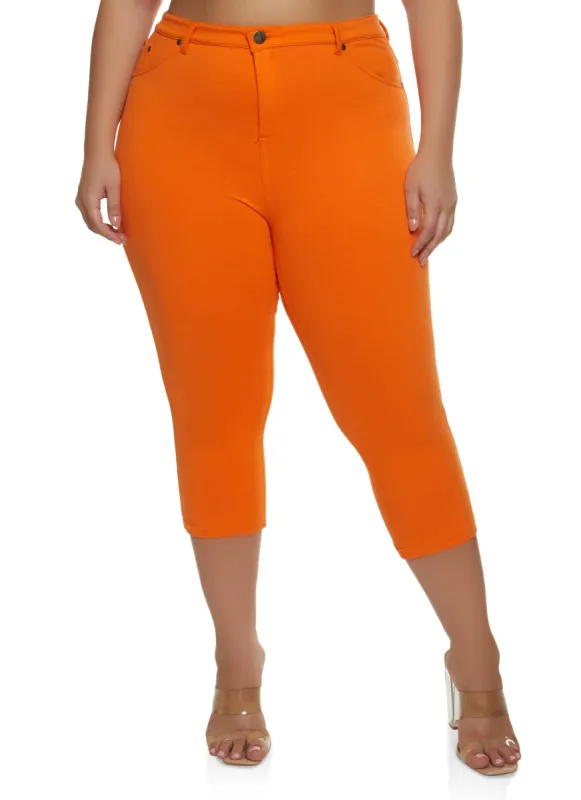 Plus Size Skinny Leg Capris sold by Rainbow