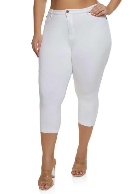 Plus Size Skinny Leg Capris sold by Rainbow