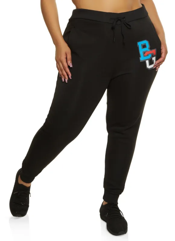 Plus Size BG Graphic Joggers sold by Rainbow