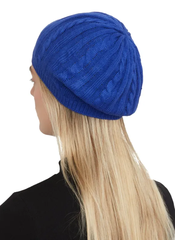 Cable Knit Beret sold by Rainbow