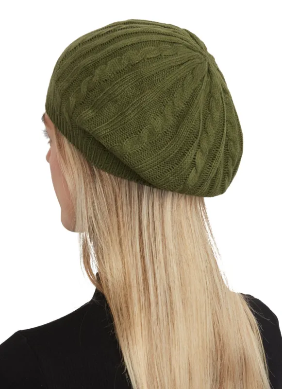 Cable Knit Beret sold by Rainbow