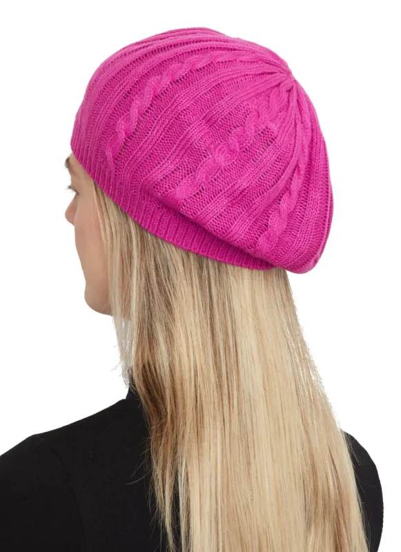 Cable Knit Beret sold by Rainbow