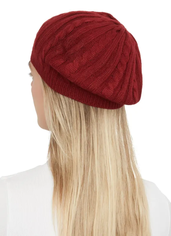 Cable Knit Beret sold by Rainbow