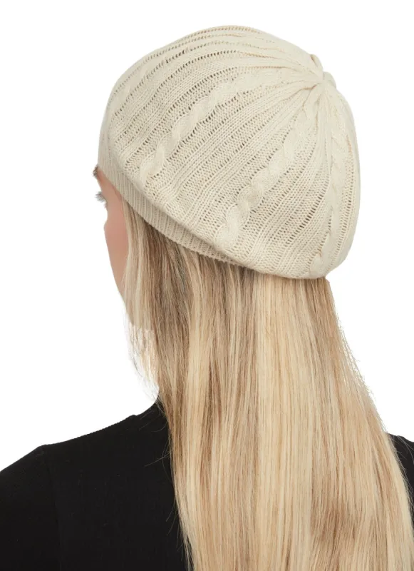 Cable Knit Beret sold by Rainbow