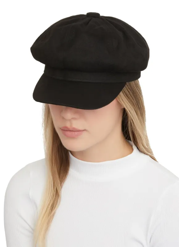 Faux Suede Cabbie Hat sold by Rainbow